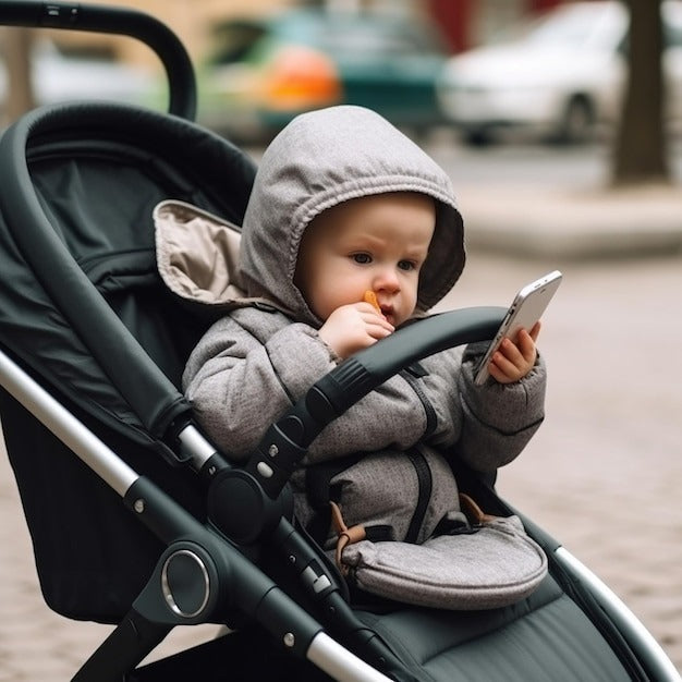 How Toddlers Can Safely Watch Screen Time in Their Strollers